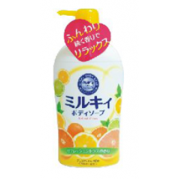 Молочное мыло для тела с аминокислотами шелка и ароматом свежести Gyunyu Sekken